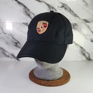 Porsche Hat Black Hat with Emblem